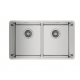 Fregadero bajo encimera TEKA BE LINEA RS15 2C 740 3œ C/REB SF. 115030007, Dos cubetas, Inoxidable
